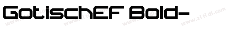 GotischEF Bold字体转换